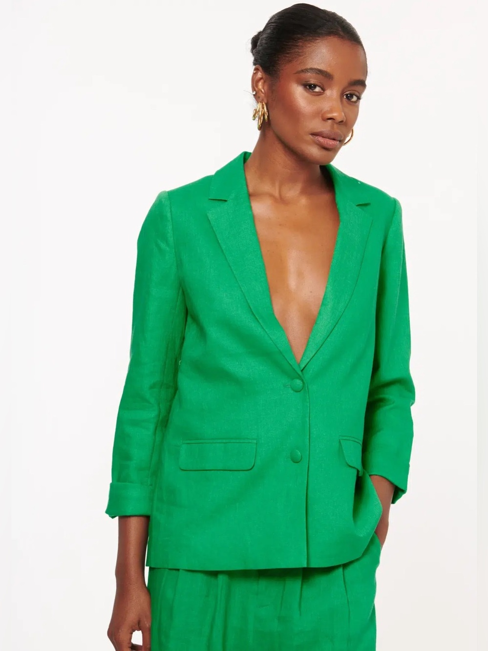 NWT Cami NYC Owen Linen Blend Blazer.